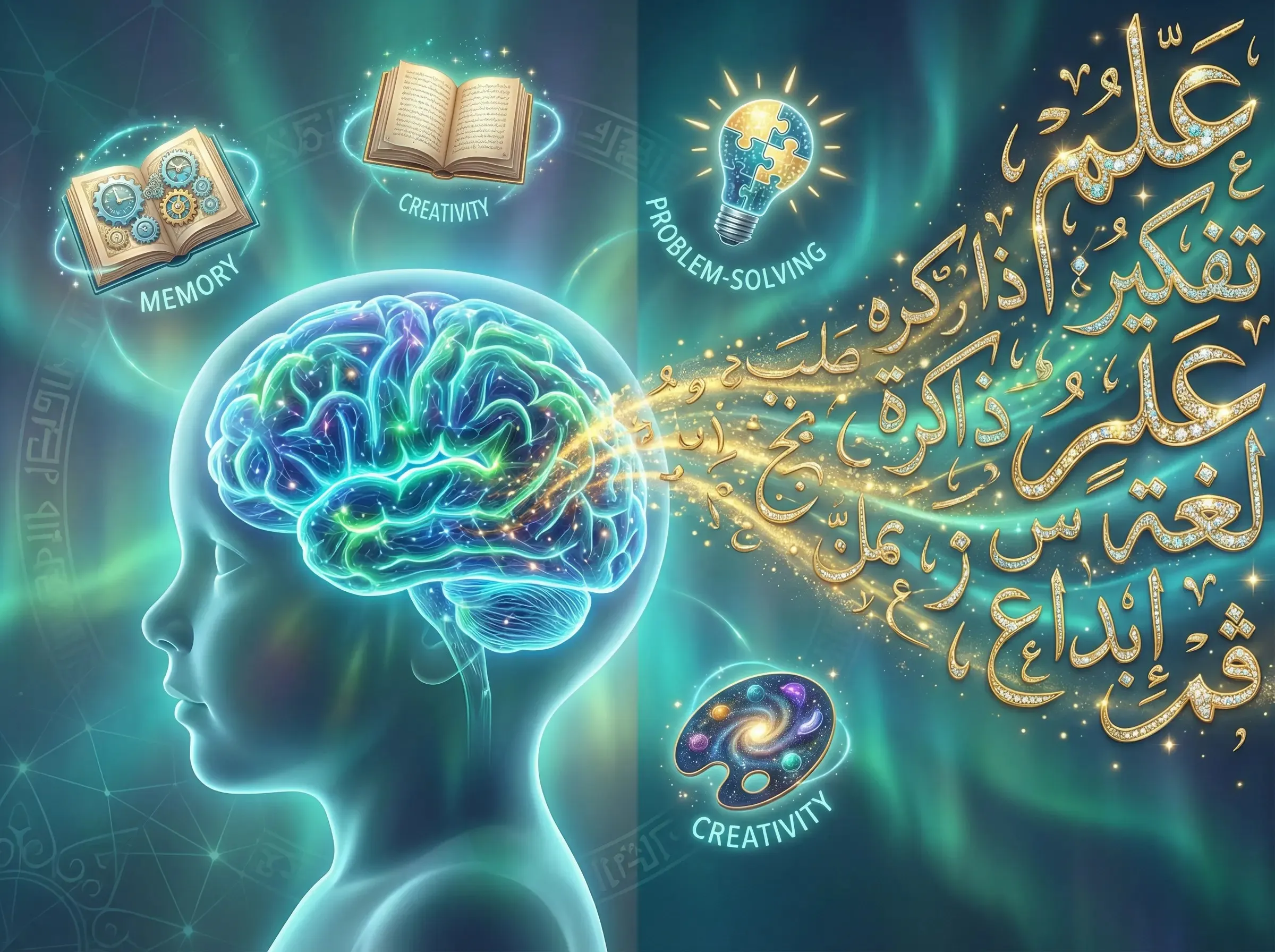 Best way to learn Arabic for kids - brain development benefits showing enhanced cognitive abilities