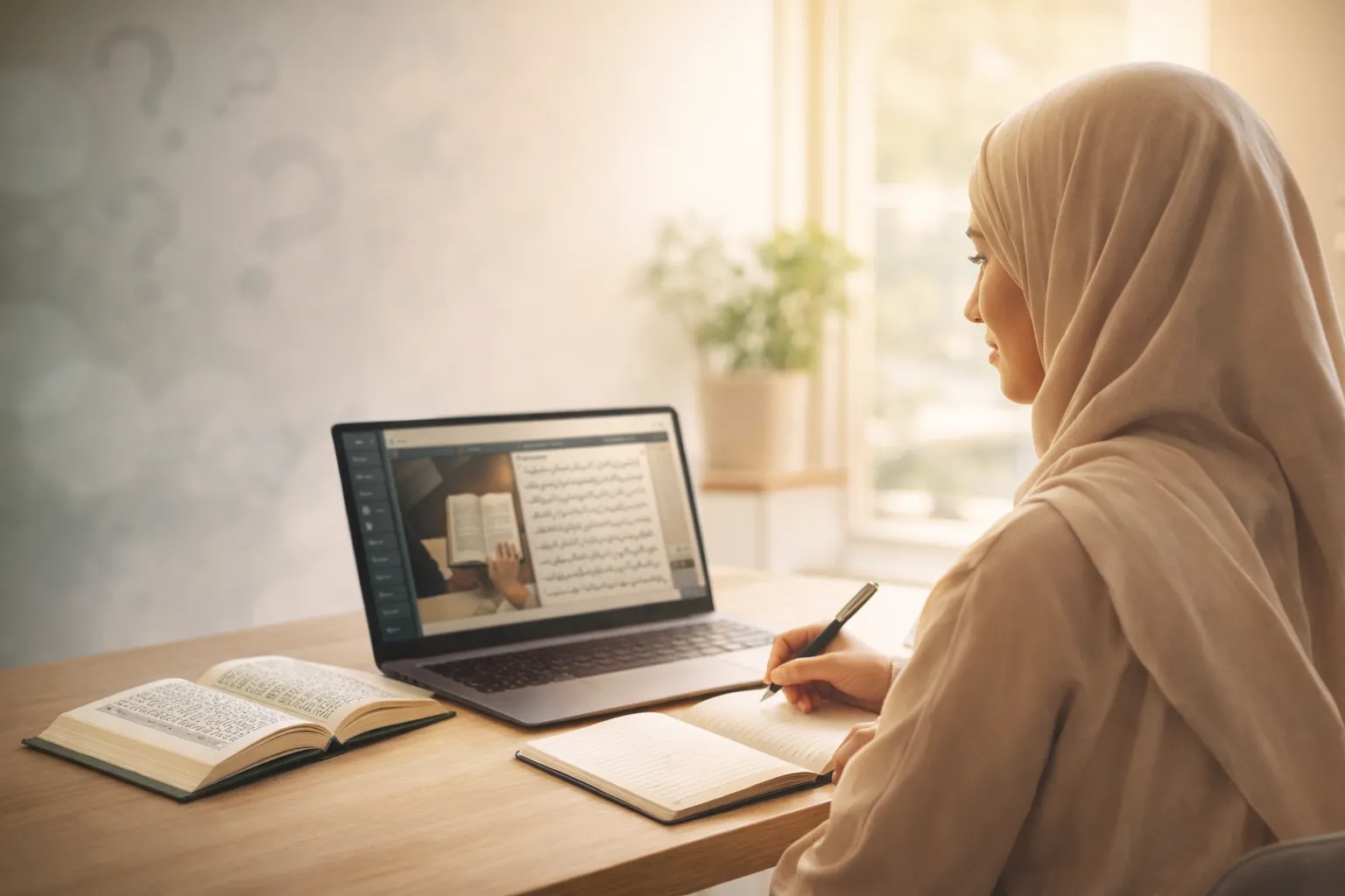 Islamic classes for sisters online with female students learning Fiqh and Aqeedah together