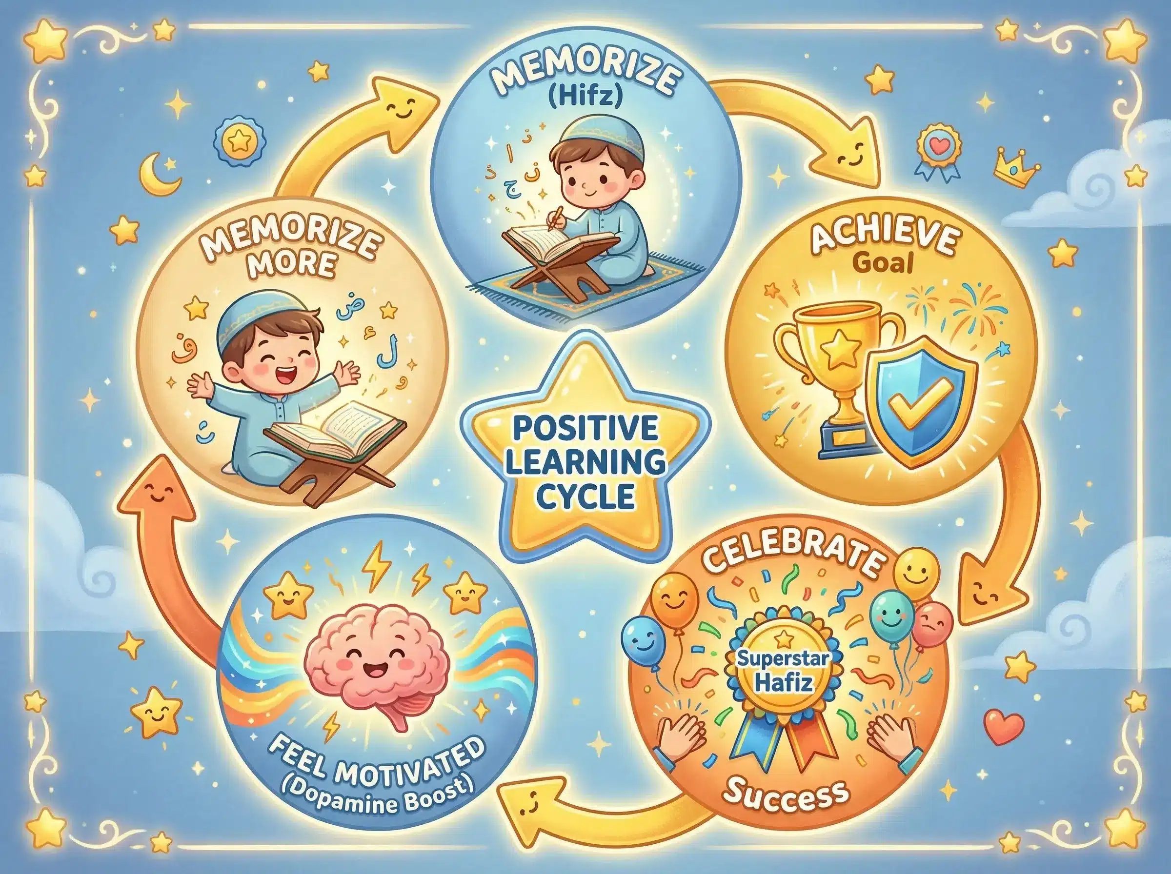 How to memorize Quran fast and easily using positive reinforcement and dopamine-based motivation