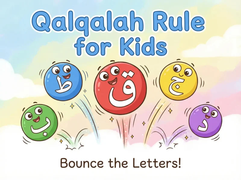 qalqalah letters — the 5 letters of qalqalah with the mnemonic قطب جد
