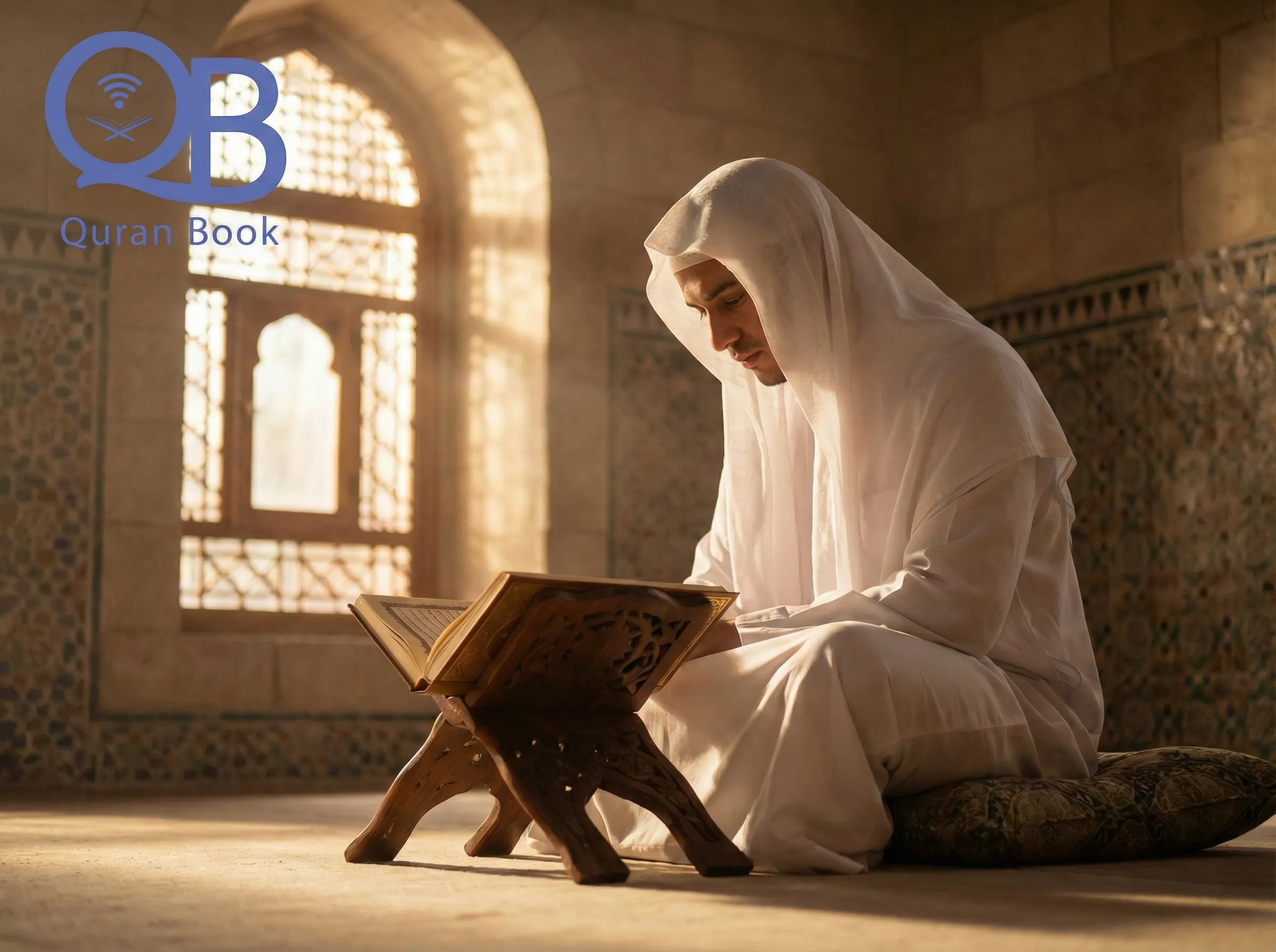 Best Quran memorization techniques – a Muslim student memorizing the Quran with a Mushaf open