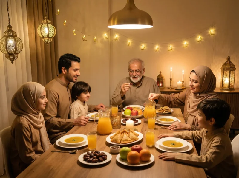 Muslim family preparing for Ramadan together - how to prepare for Ramadan guide