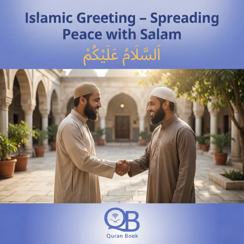 Islamic greeting — spreading peace with Salam as part of Islamic etiquette