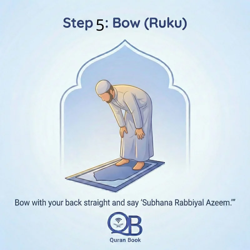 Perform Ruku — bowing position in salah