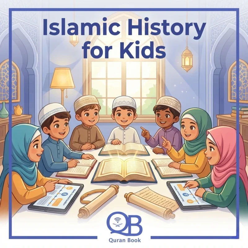 Islamic history for kids - diverse Muslim children learning together