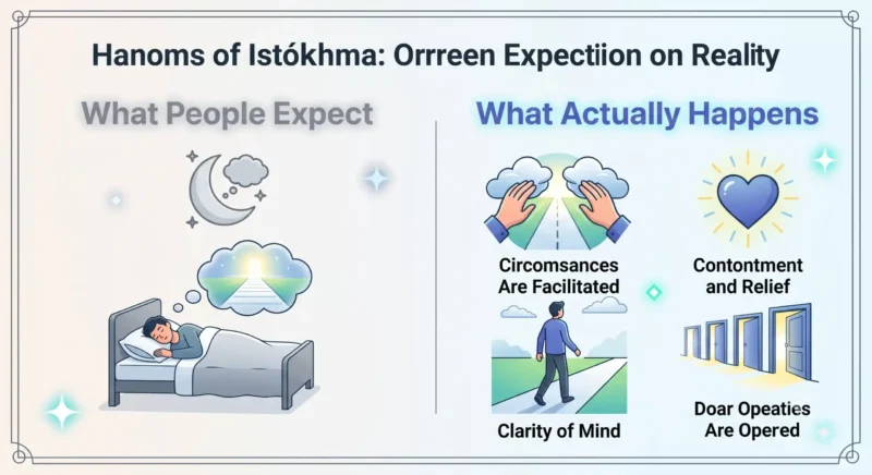 What happens after praying Istikhara — clarity and ease, not dreams